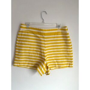 J.Crew Striped High Rise Shorts Preppy Summer Coastal Nautical Vacation Beach